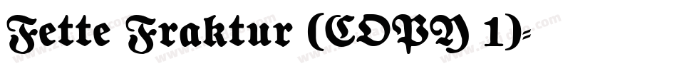Fette Fraktur (COPY 1)字体转换